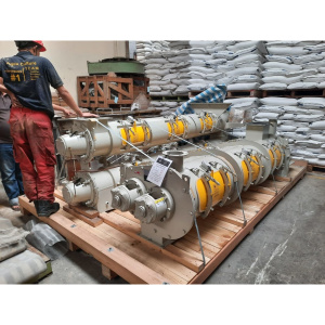 Perbaikan dan penggantian Pre-and Post-Conditioning system refurbish for shrimp feed / Indonesia
