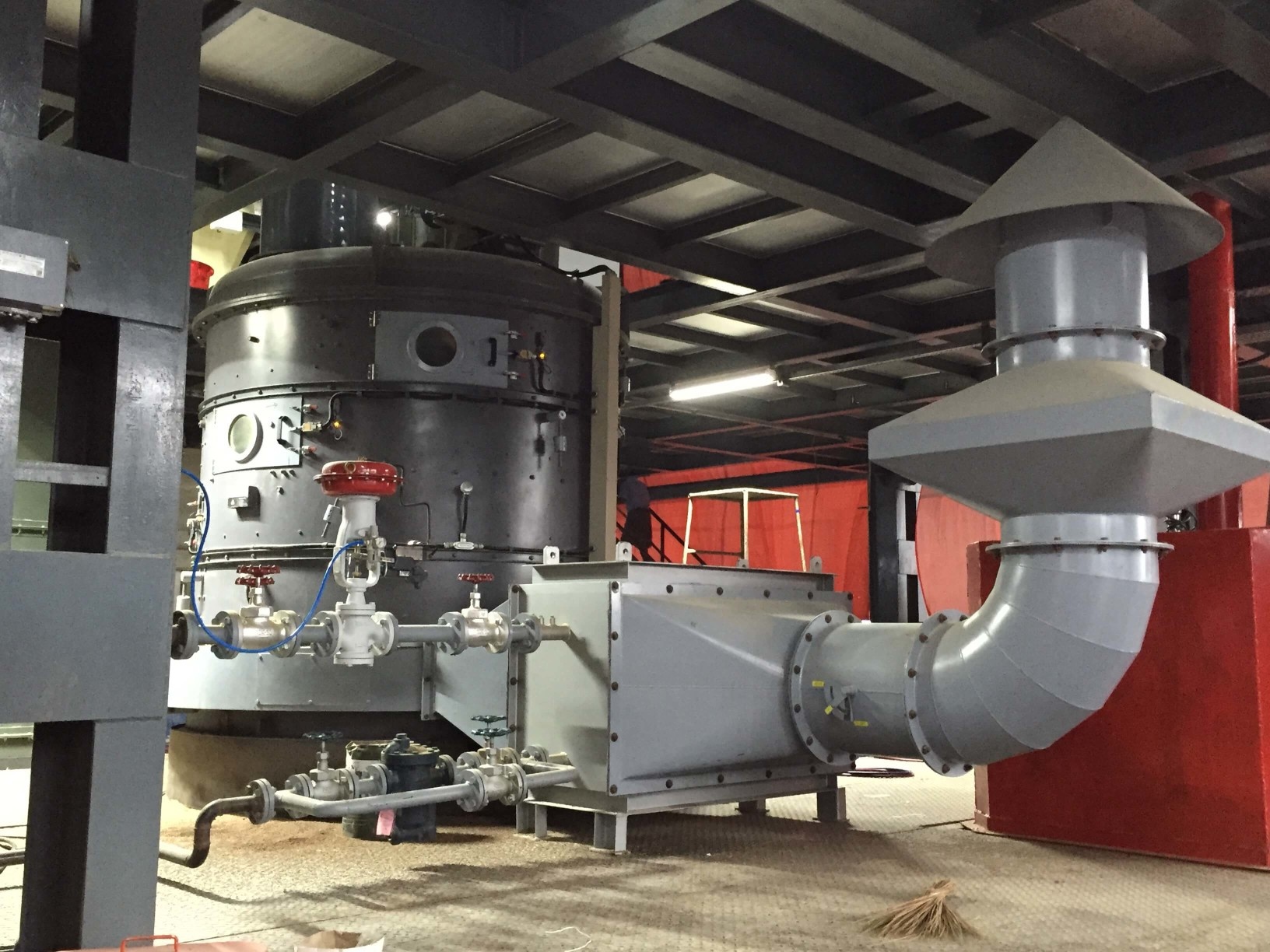 Incorporation of carousel dryer in shrimp feed production line